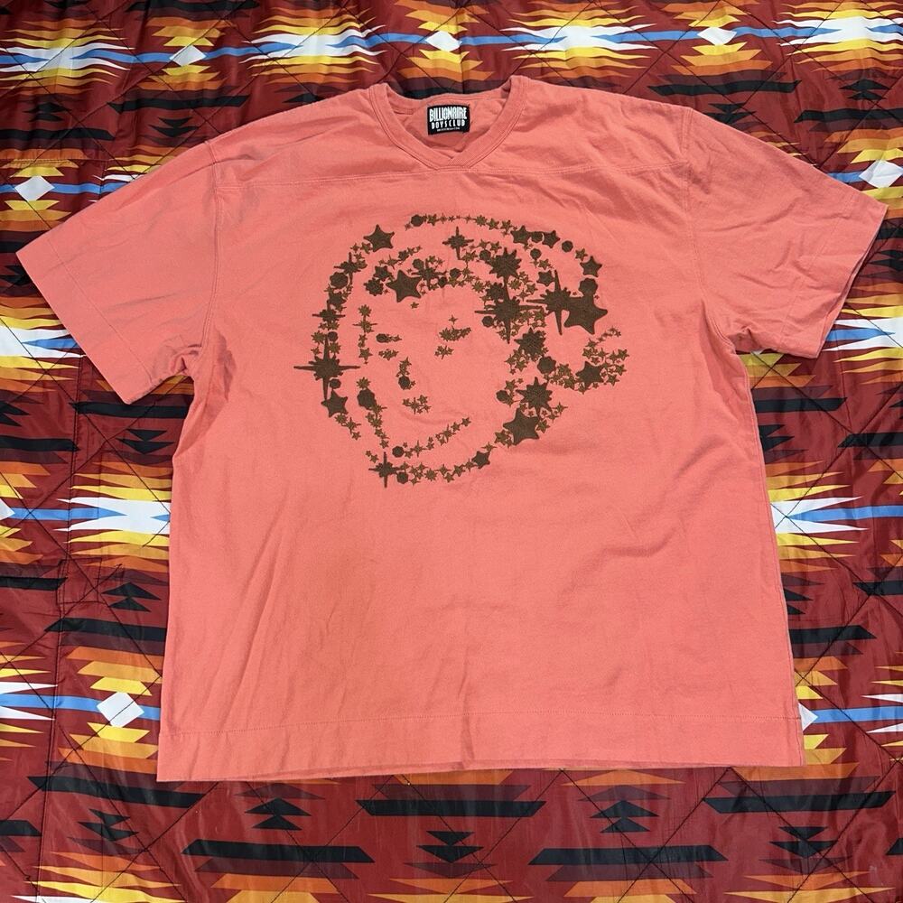 BBC Billionaire Boys Club Astronaut Helmet Embroidered Pink T-Shirt Men’s Sz XL - Picture 3 of 11